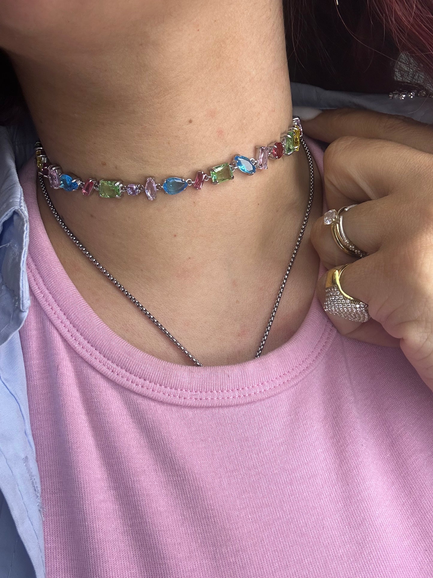 Collana Crystal Multicolor