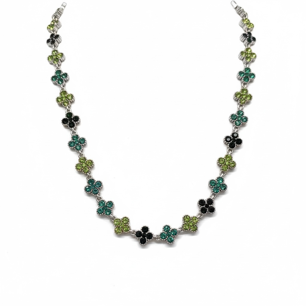 Collana Floralis verde