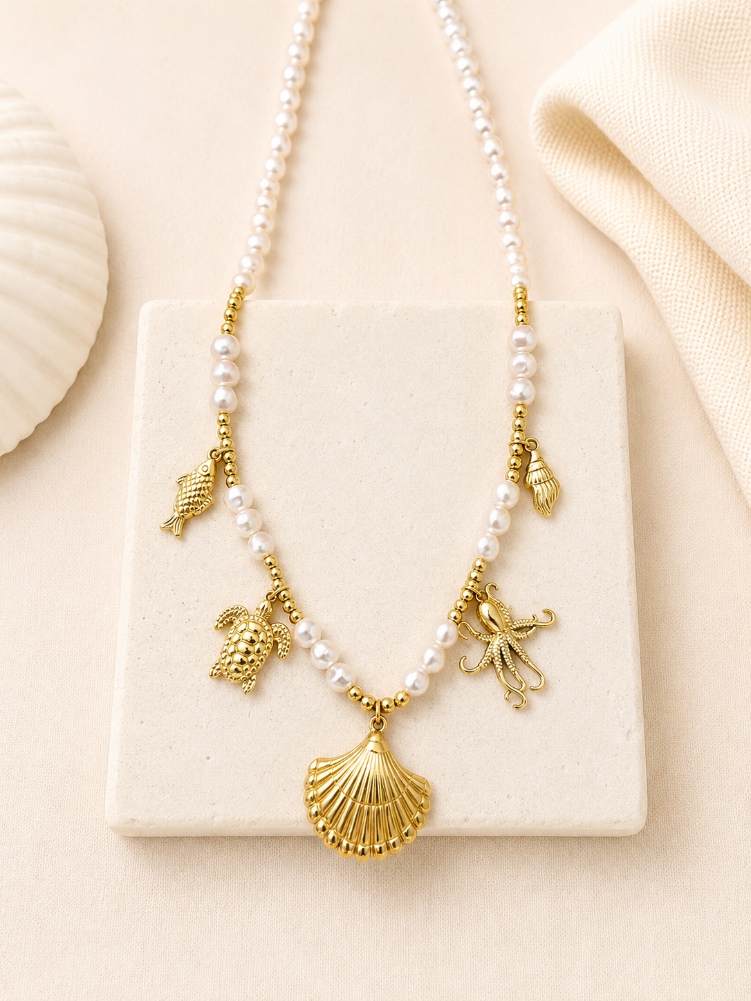Collana Perla marina