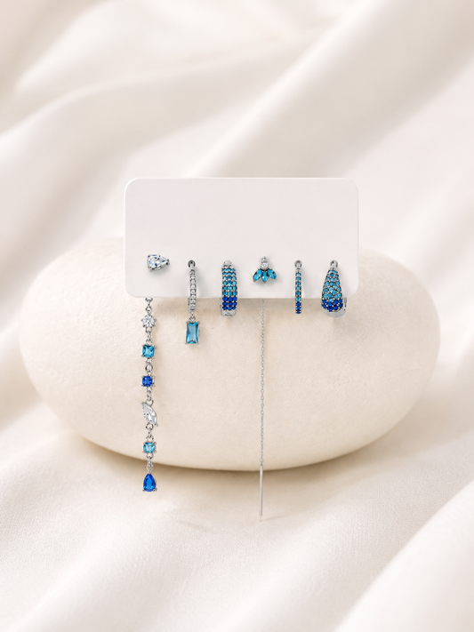 Set 6 Orecchini Costa Azzurra