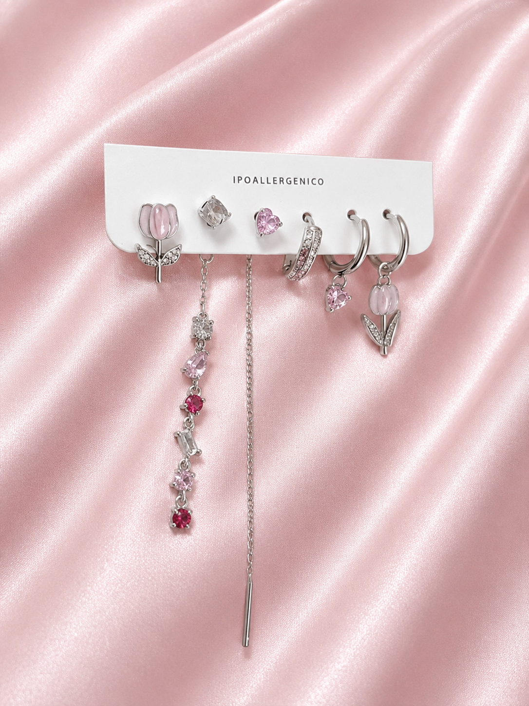 Set 6 Orecchini Pink Oceania