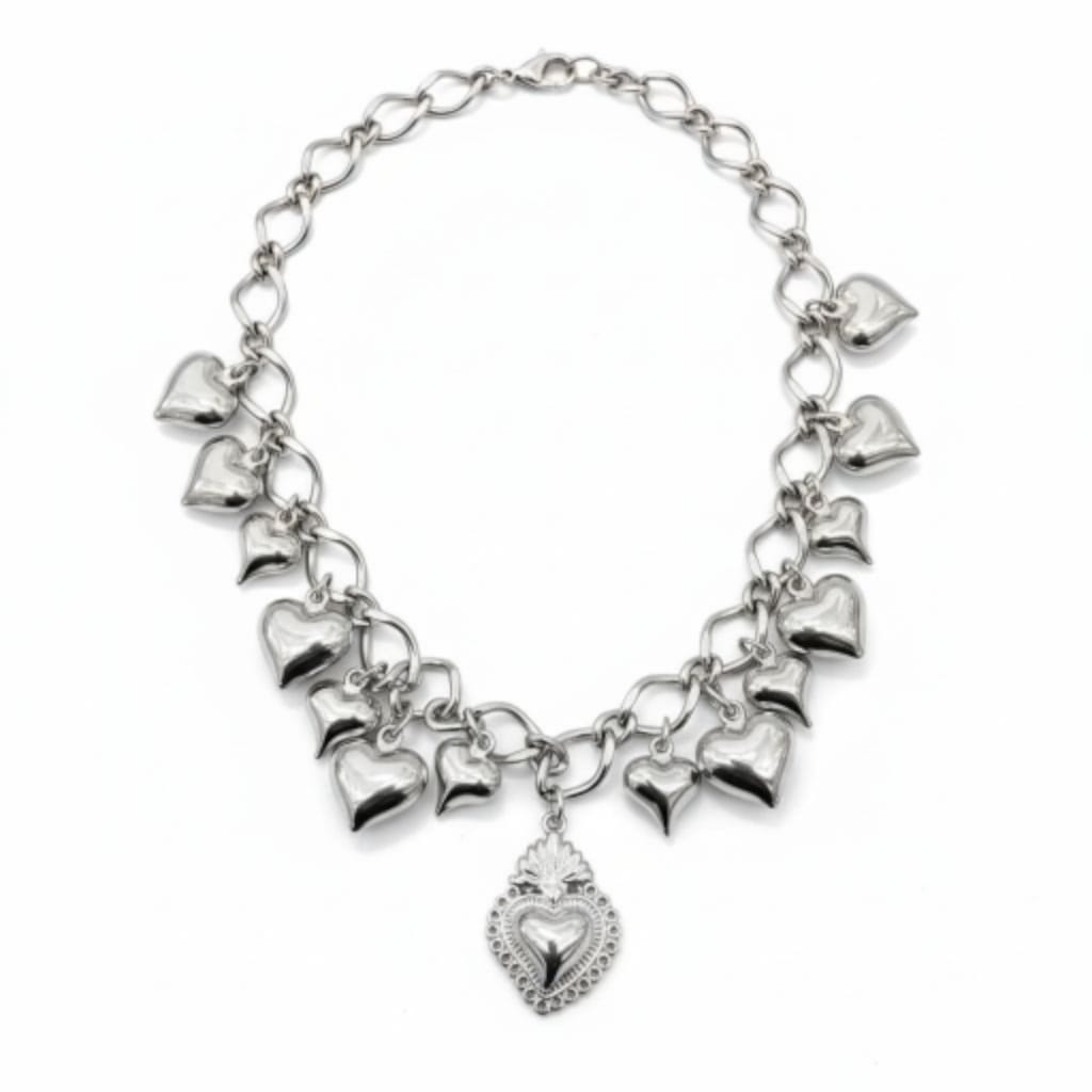 Collana mille cuori sonaglio