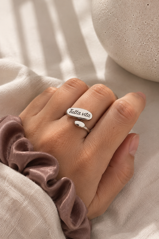 Anello Hug Nastea regolabile personalizzabile
