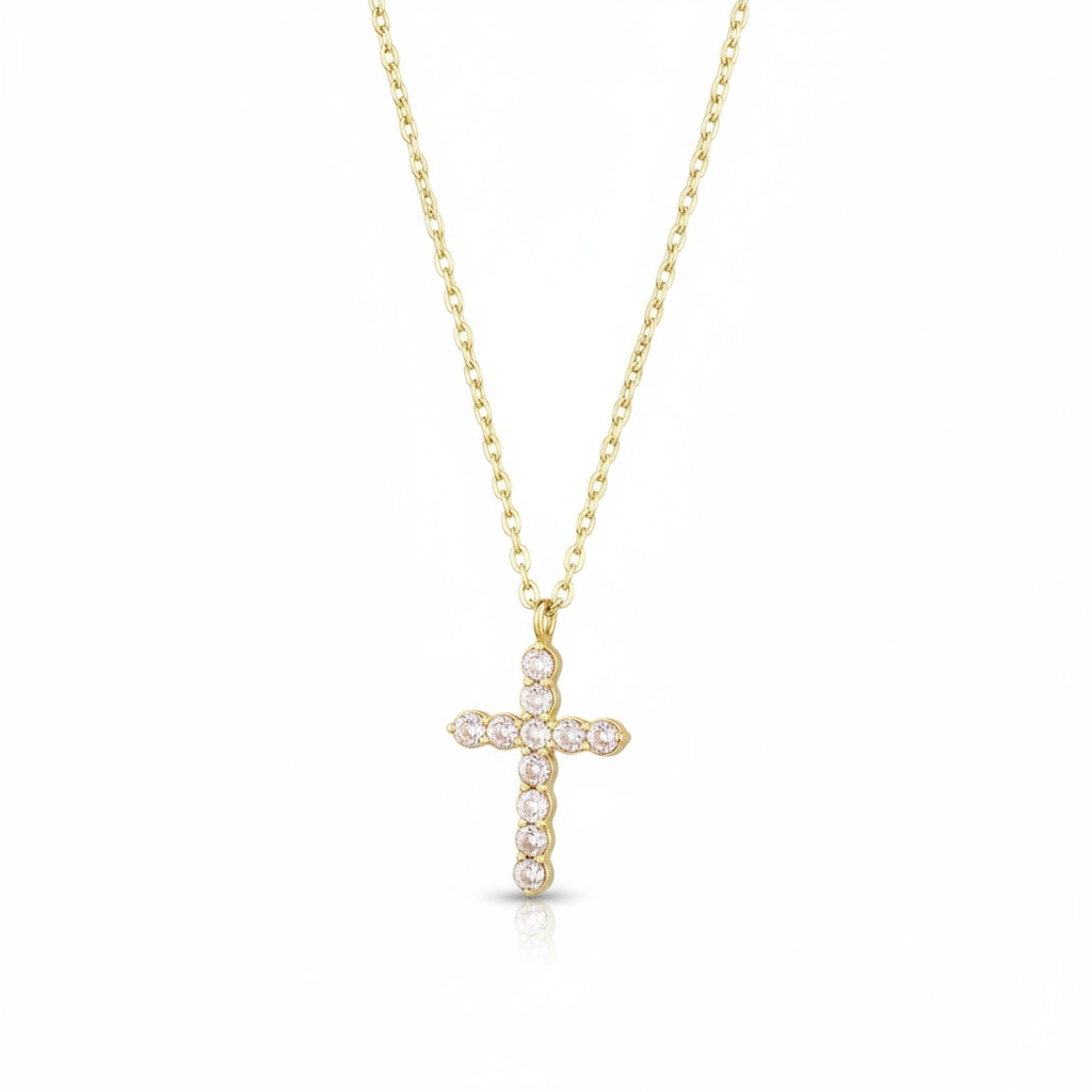 Collana crystal Cross