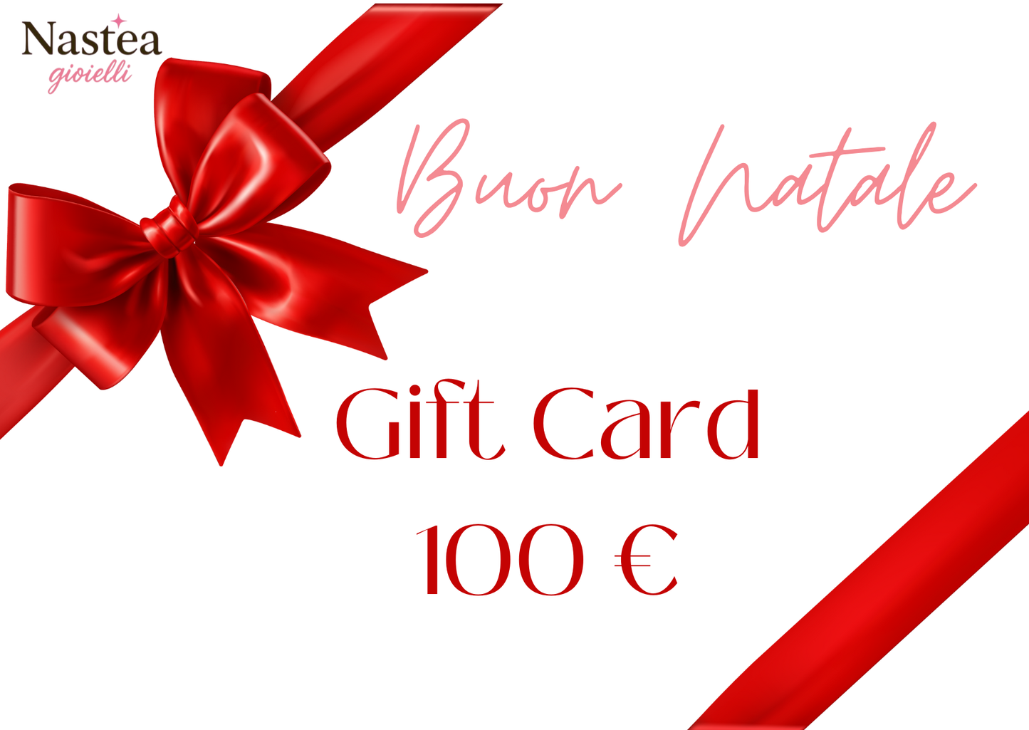Gift Card Buon Natale Nastea gioielli