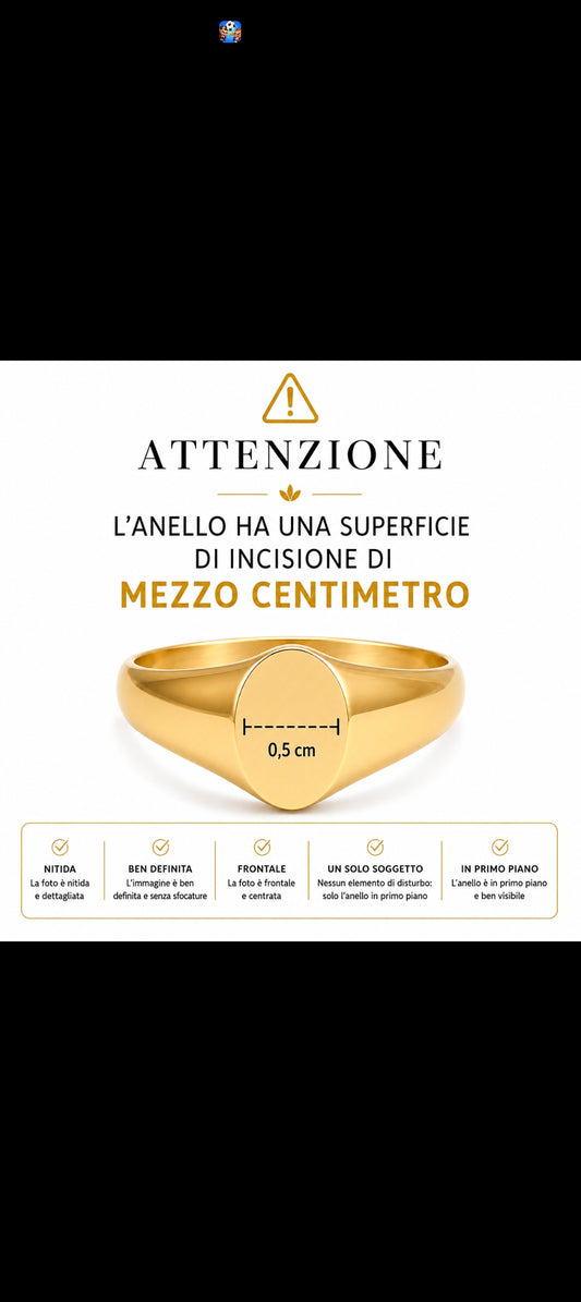 Anello nastea mini oval