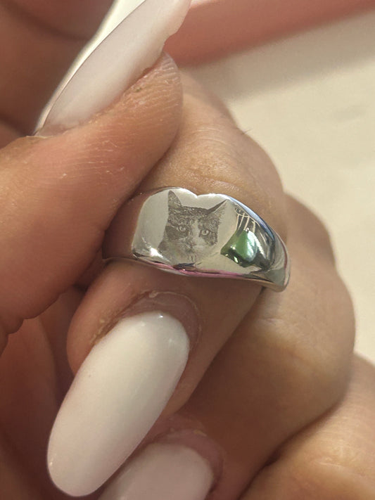 Anello Cuore Nastea regolabile personalizzabile