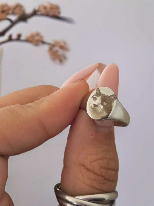 Anello Nastea Oval regolabile personalizzabile (guarda il video prima di acquistare!)