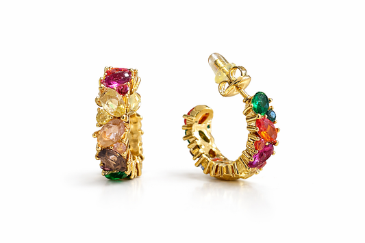 Orecchini spring drop gem