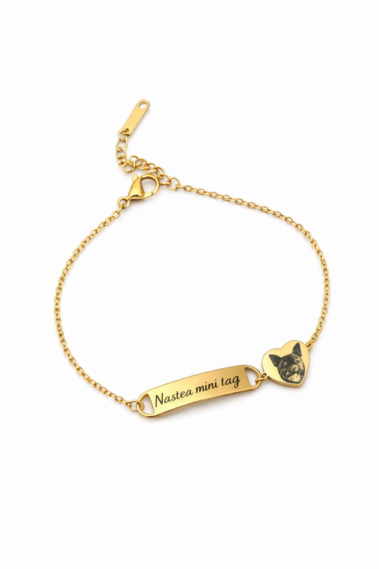 Bracciale Nastea mini tag personalizzabile