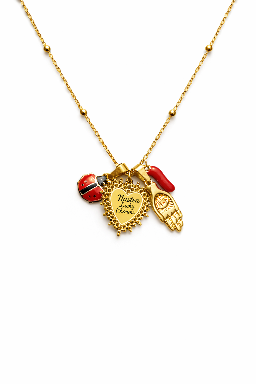 Collana Nastea Lucky charms personalizzabile