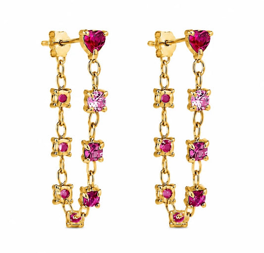 Orecchini encanto cuore (coppia)