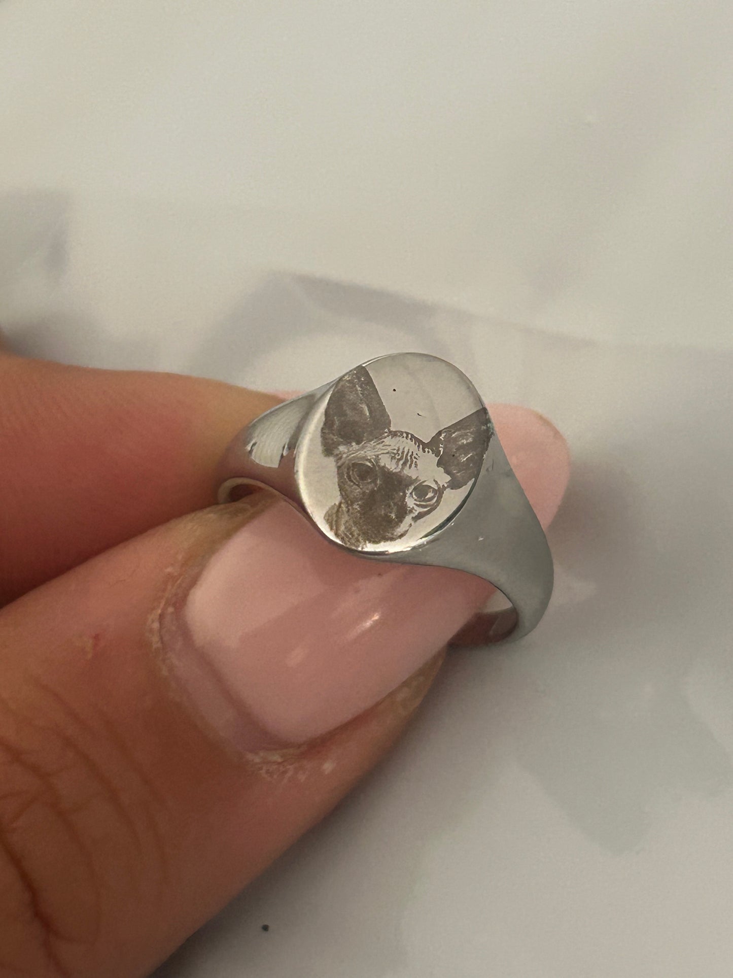 Anello Nastea Oval regolabile personalizzabile (guarda il video prima di acquistare!)