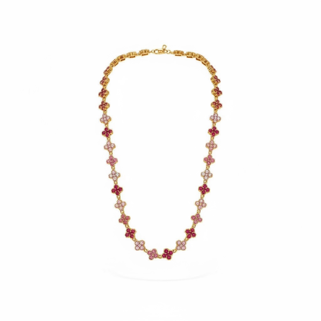 Collana Floralis rosa