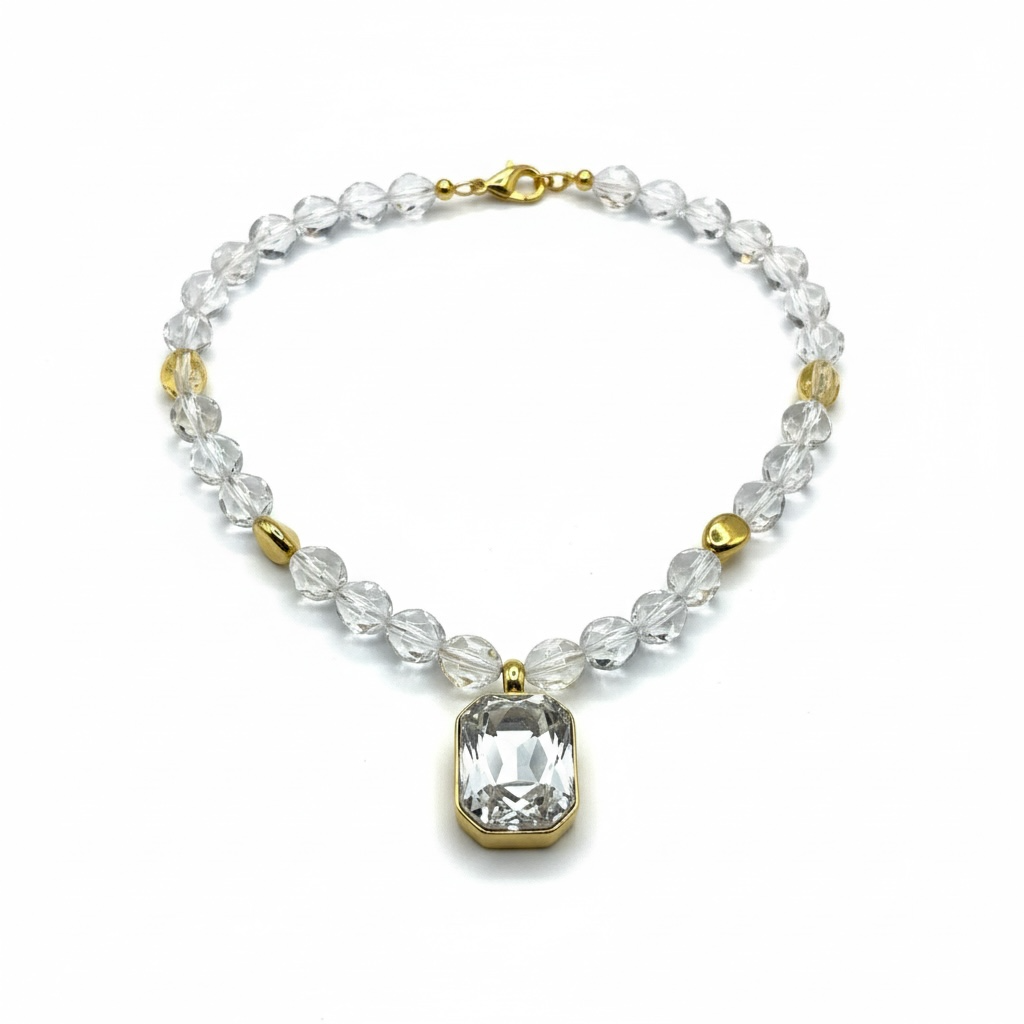 Collana Crystal Square