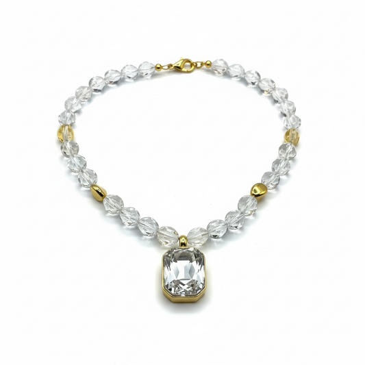 Collana Crystal Square
