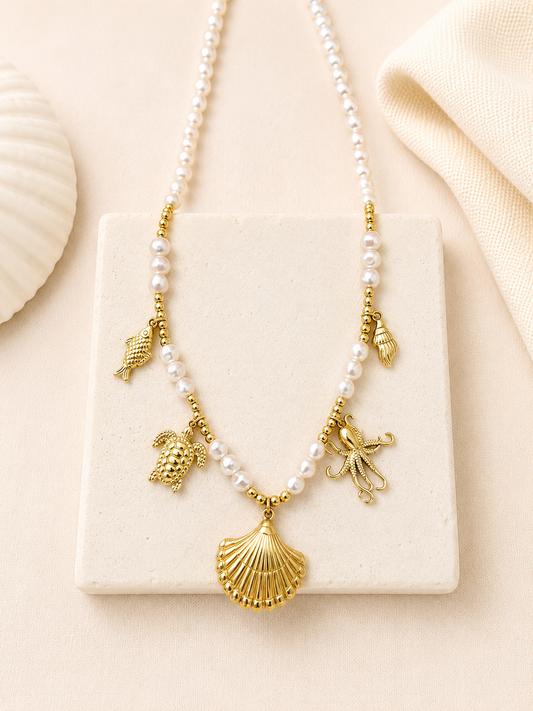 Collana Perla marina