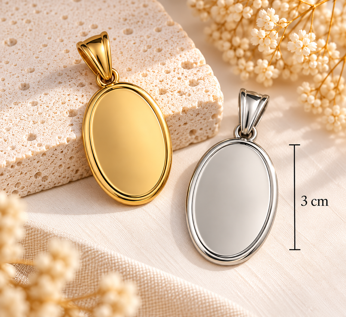 Ciondolo Nastea Oval personalizzabile