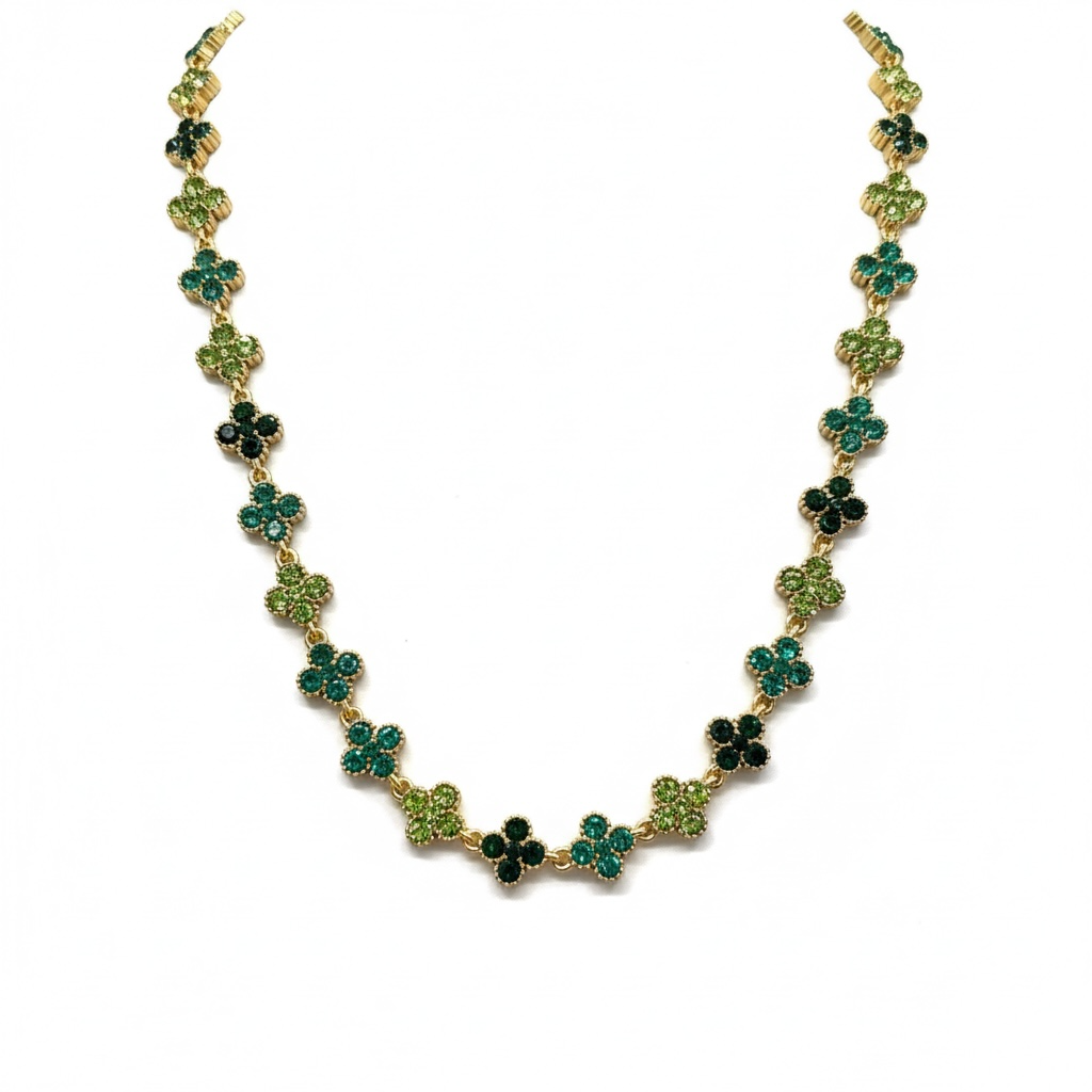 Collana Floralis verde