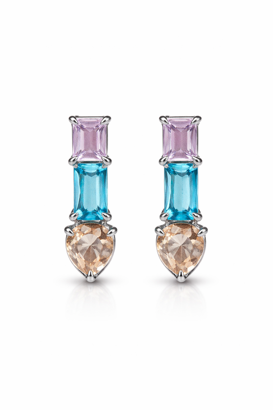 Orecchini cristal Bluey