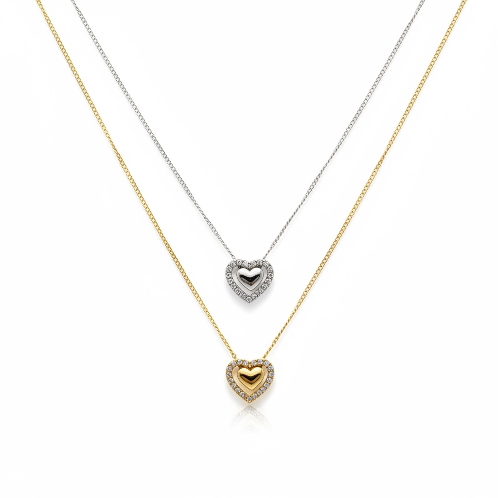 Collana Double Heart