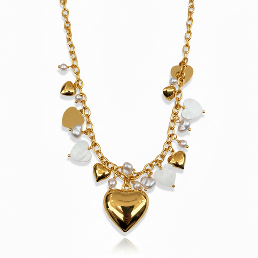 Collana cuorini sonaglio