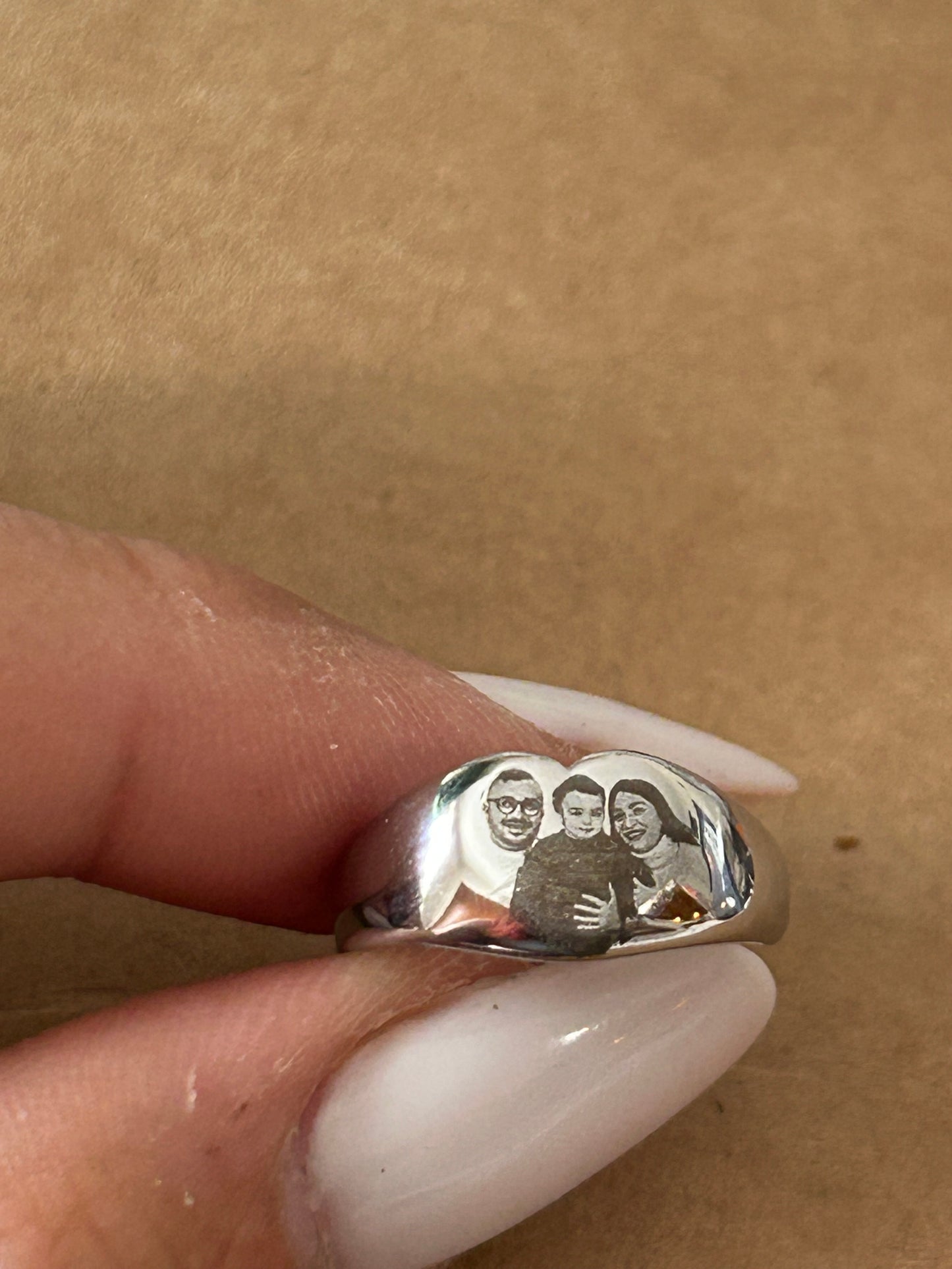 Anello Cuore Nastea regolabile personalizzabile