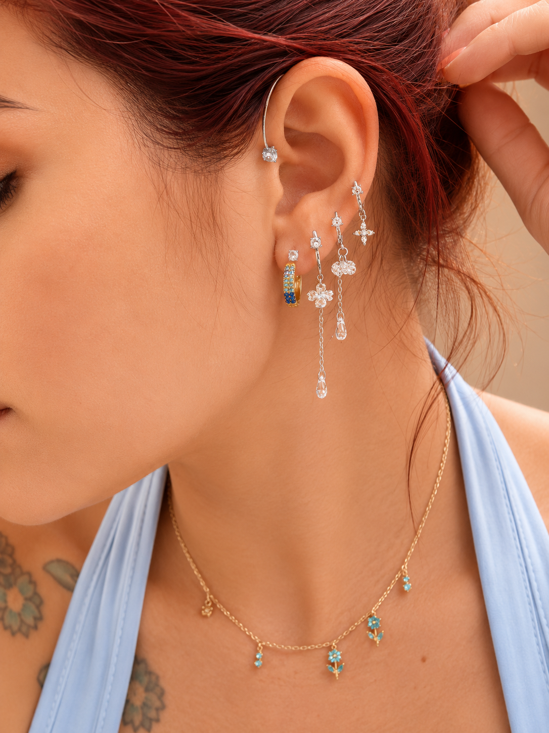 Ear Cuff Lolly quadrifoglio