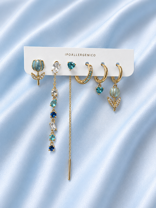 Set 6 Orecchini Oceania