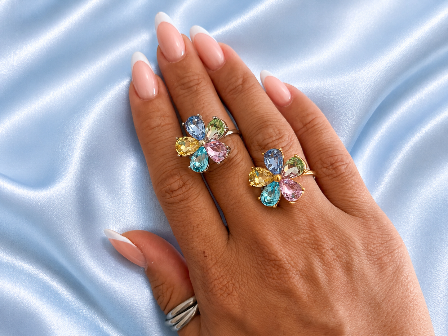 Anello Fiore di cristallo