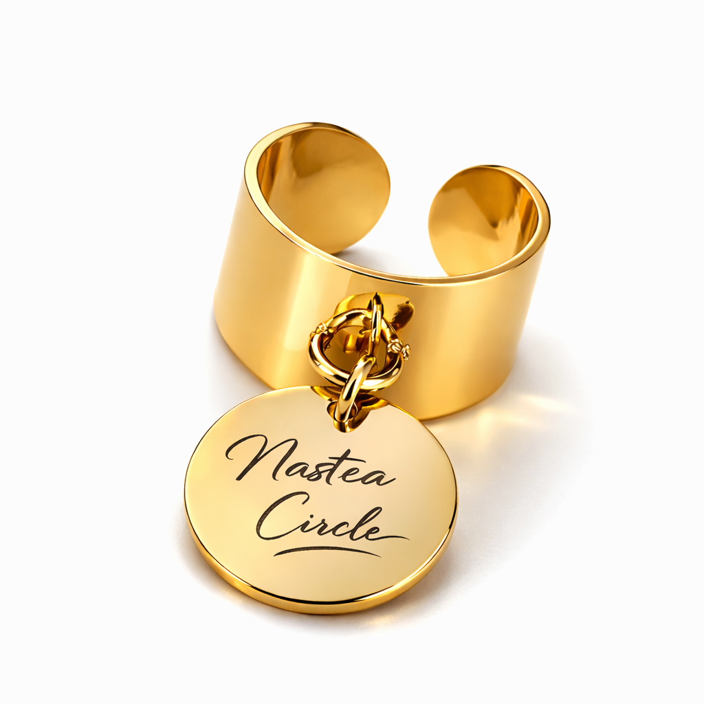 Anello Nastea circle regolabile personalizzabile