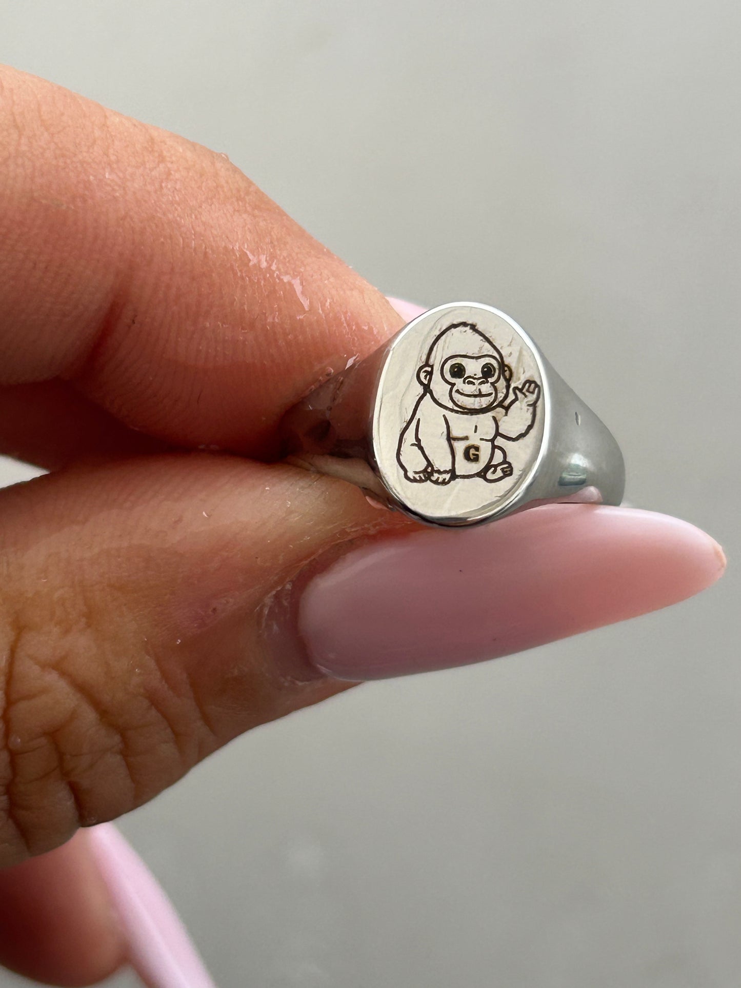 Anello Nastea Oval regolabile personalizzabile (guarda il video prima di acquistare!)