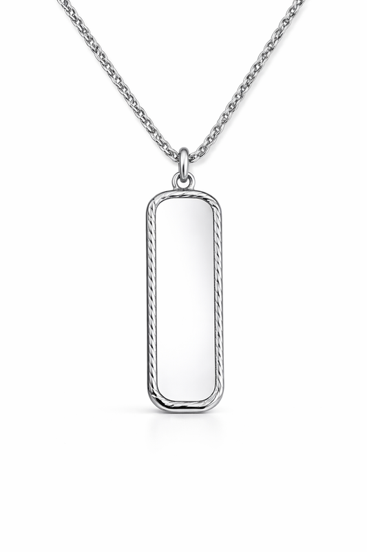 Collana Nastea Rock Blank personalizzabile 1,5cm (scrivi nelle note la lunghezza della collana)