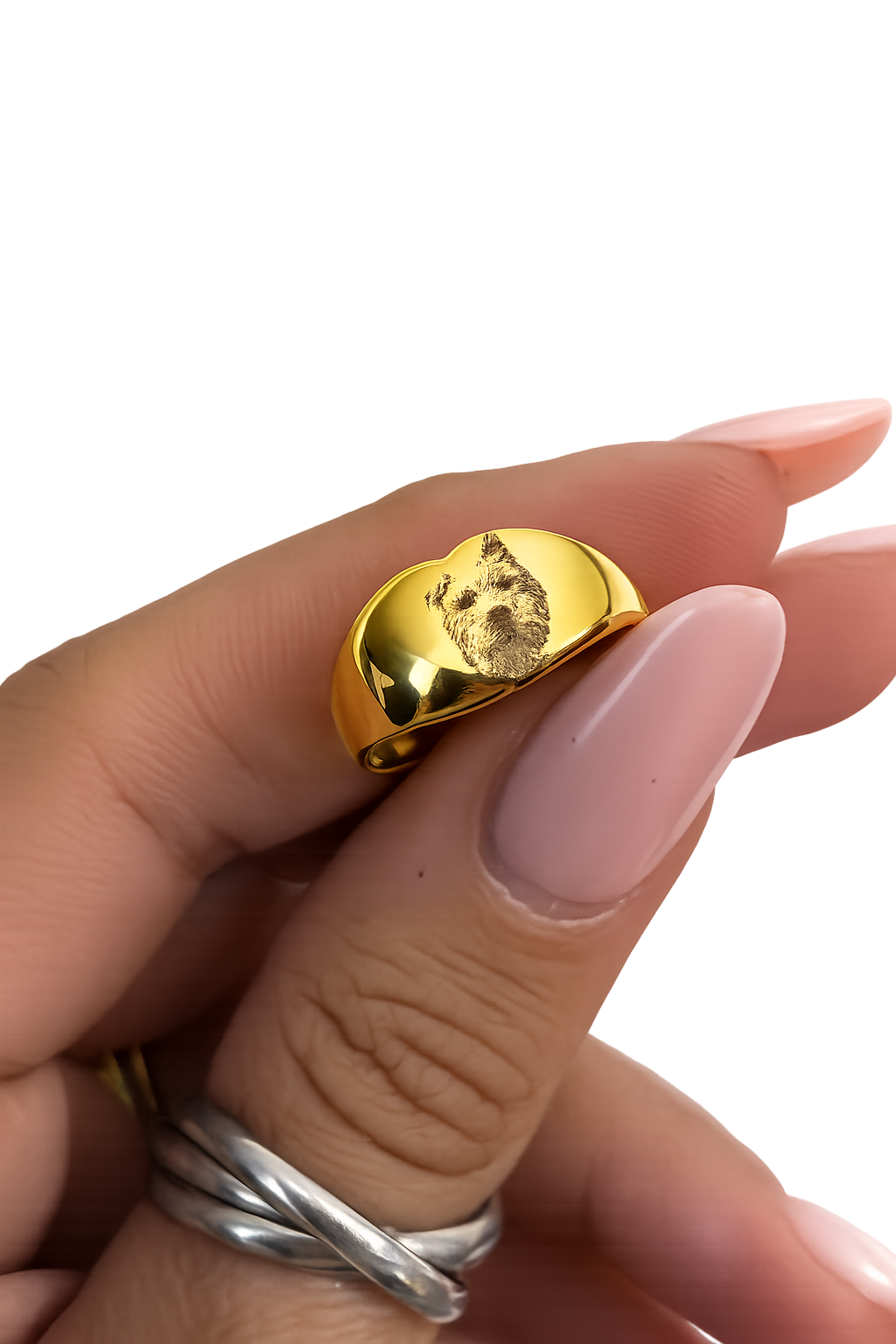 Anello Cuore Nastea regolabile personalizzabile