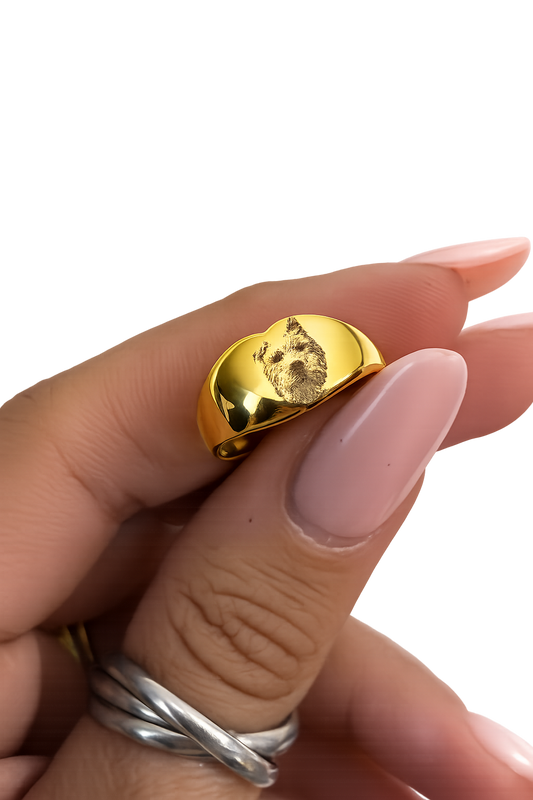 Anello Cuore Nastea regolabile personalizzabile