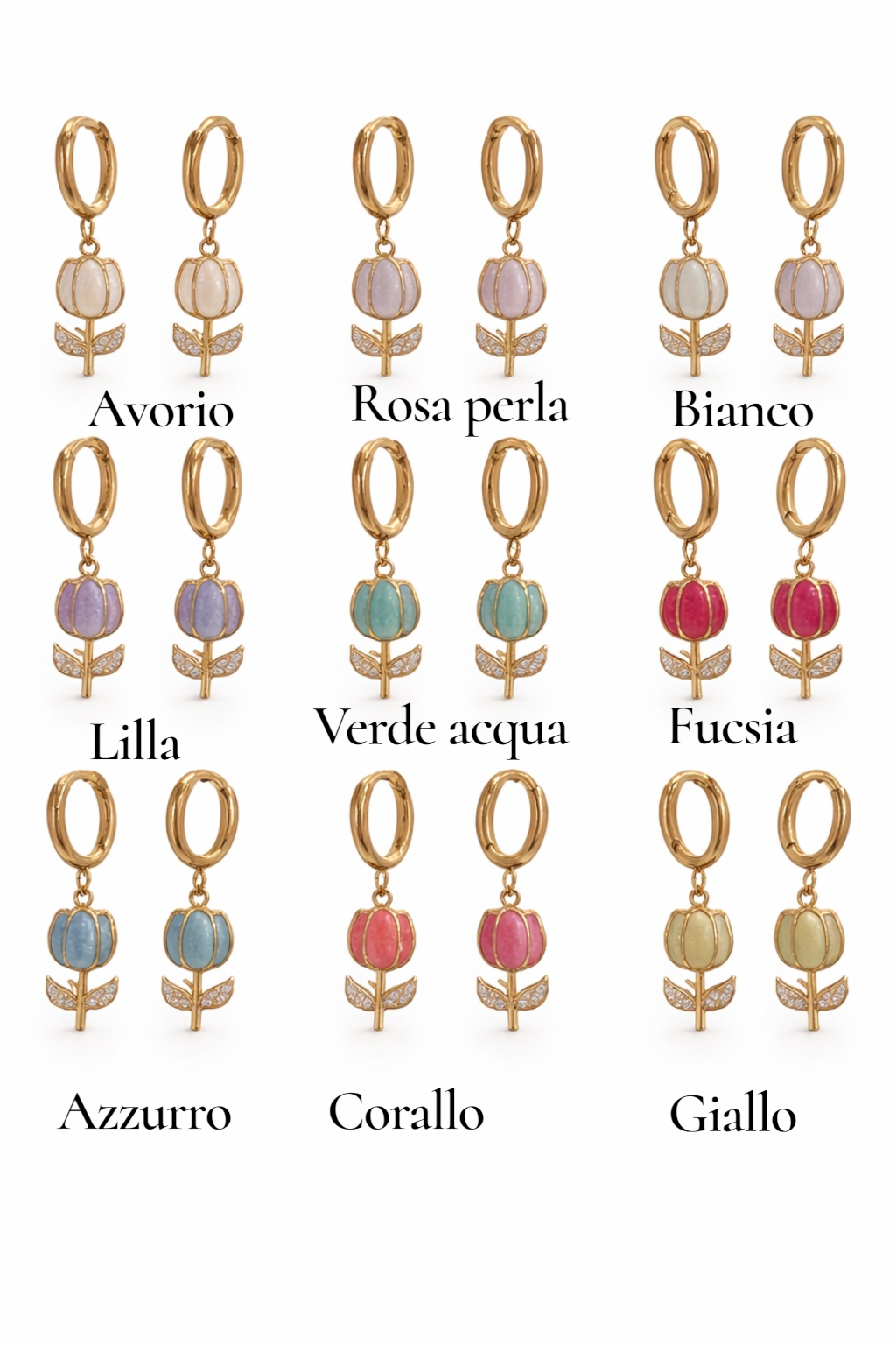 Orecchino Tulipán coppia