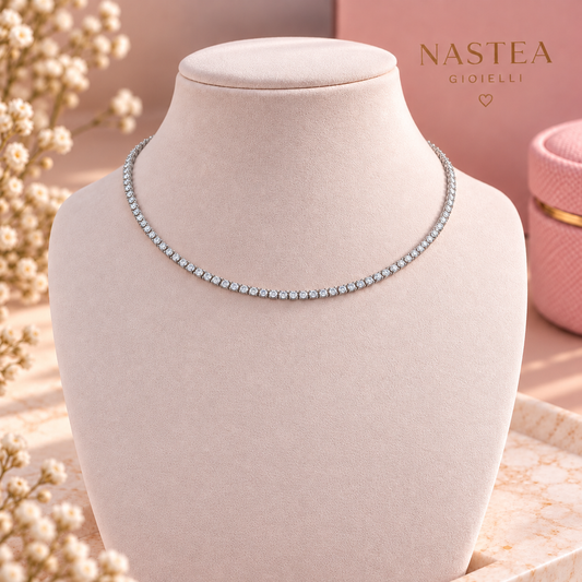 Collana Tennis 2mm con cursore