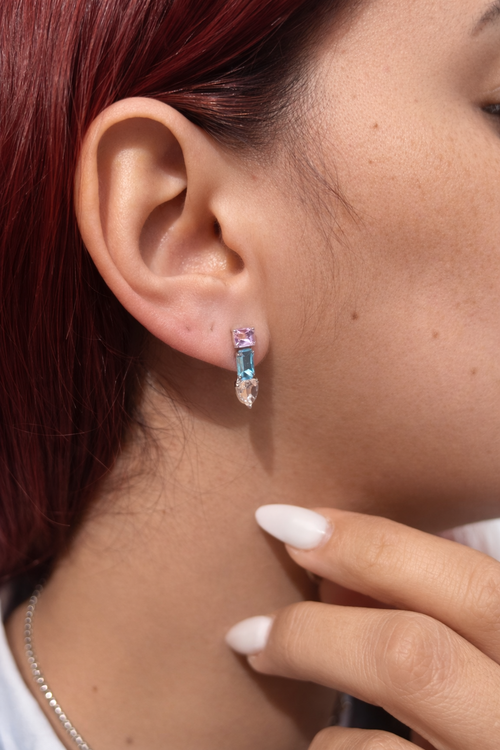 Orecchini cristal Bluey