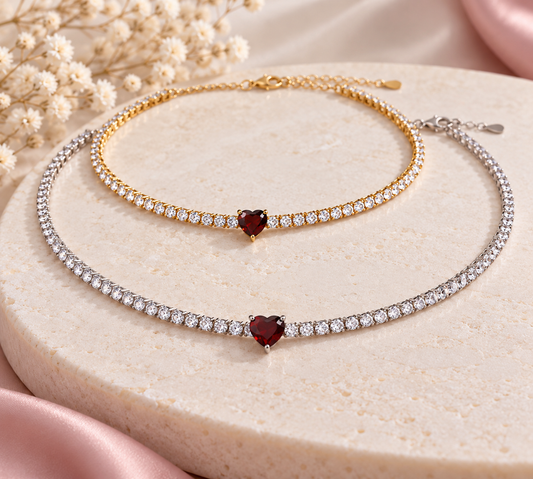 Collana Tennis Biancaneve