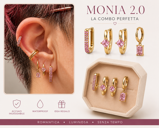 Combo Monia 2.0  by Nathy (3 paia di orecchini)
