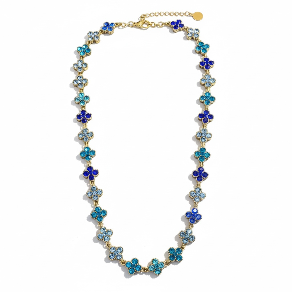 Collana Bracciale orecchini anello Floralis set