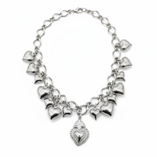 Collana mille cuori sonaglio