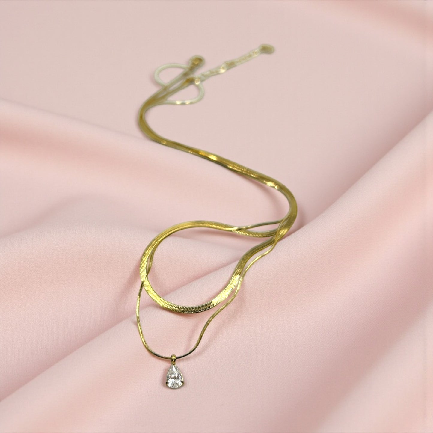 Collana Doppio Snake Luce