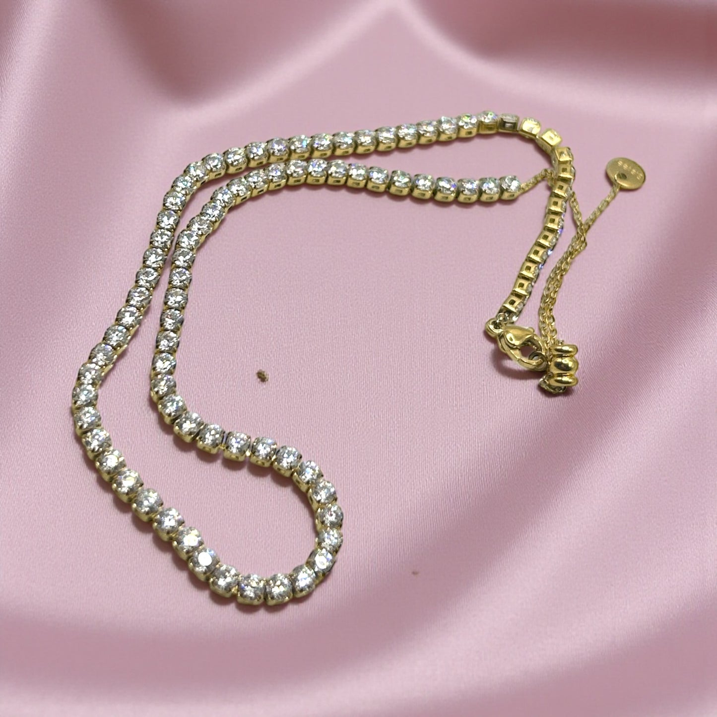 Collana Tennis 3mm con cursore