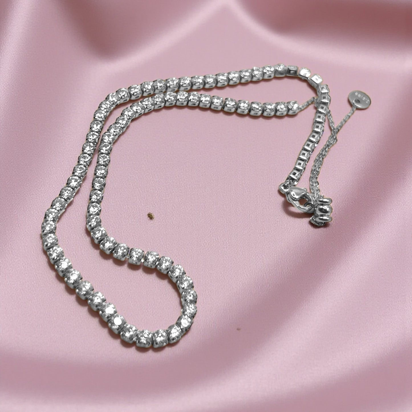 Collana Tennis 3mm con cursore