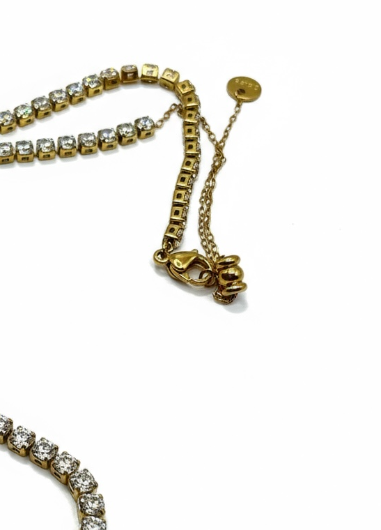 Collana Tennis 3mm con cursore