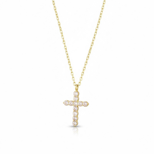 Collana crystal Cross