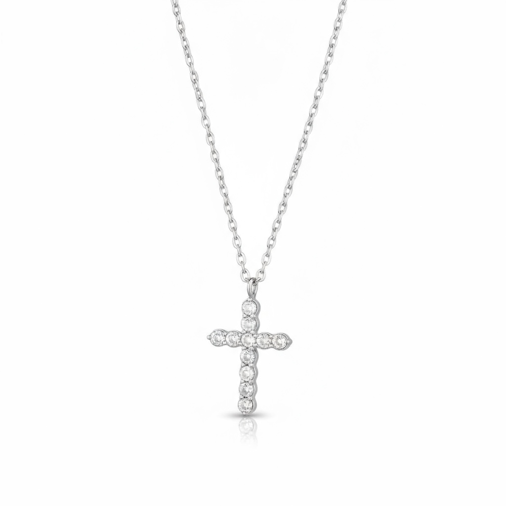 Collana crystal Cross