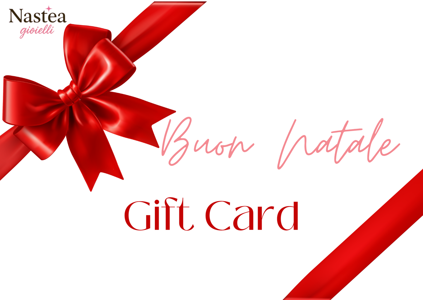 Gift Card Buon Natale Nastea gioielli
